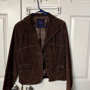 Roper Brown Suede Lightweight Shirt Jacket